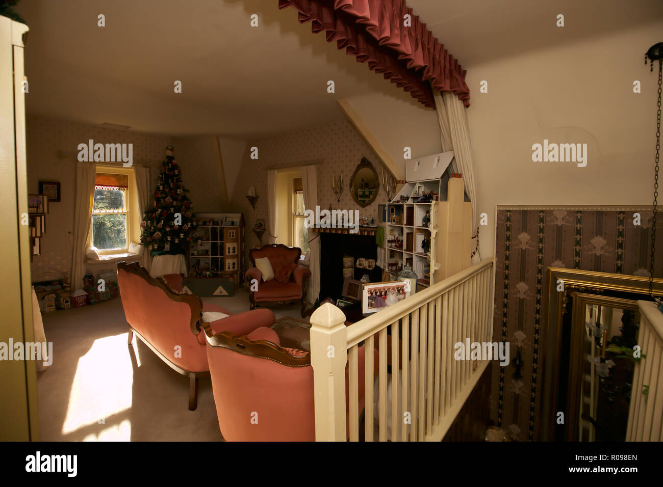 The dolls house room in The Hall at AbbeyCwmHir Stock Photo Alamy