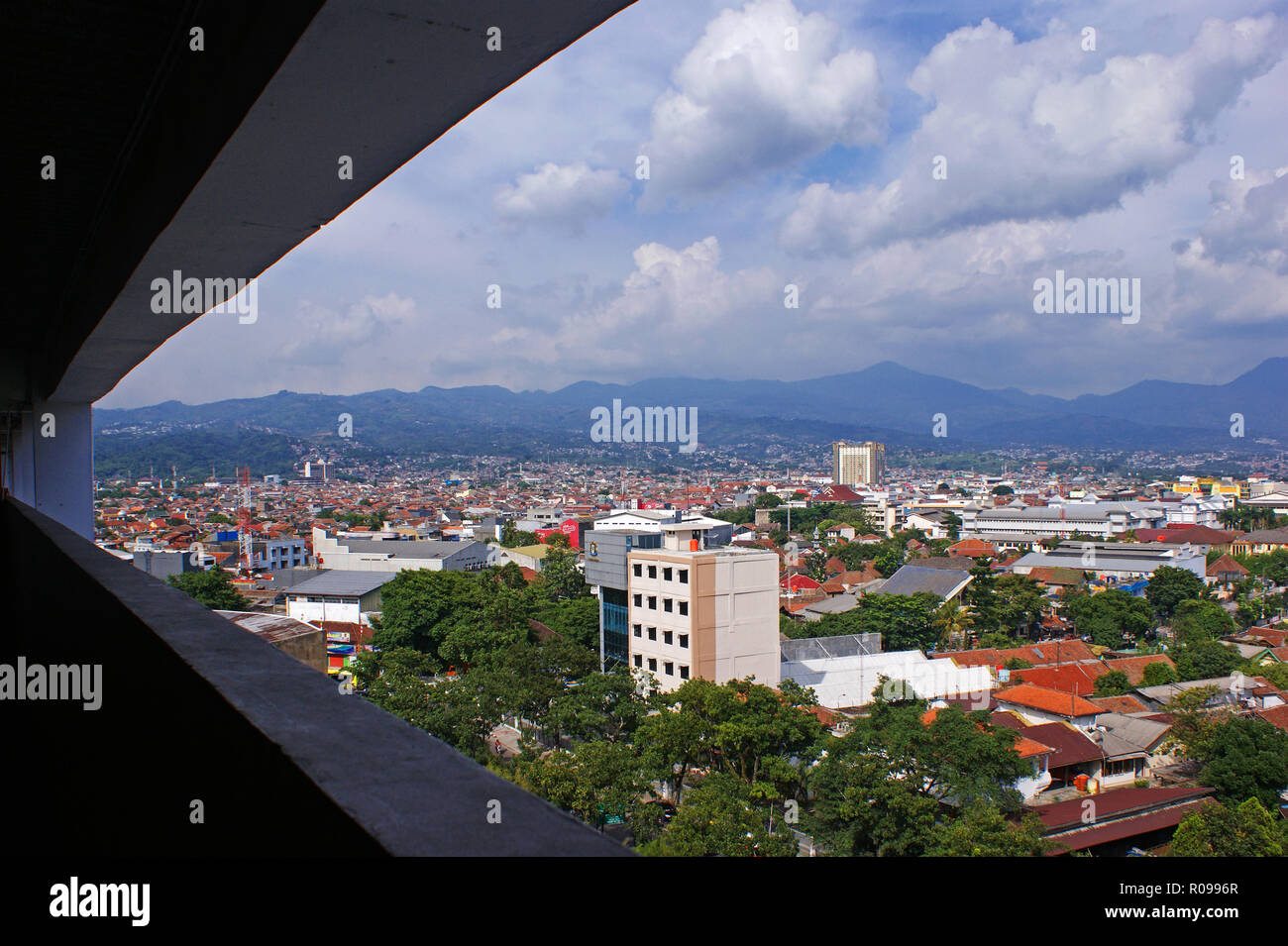 Bandung City View, West Java, Indonesia Stock Photo