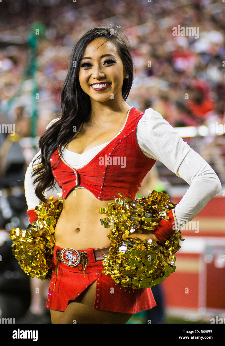 The san francisco 49ers cheerleaders hi-res stock photography and