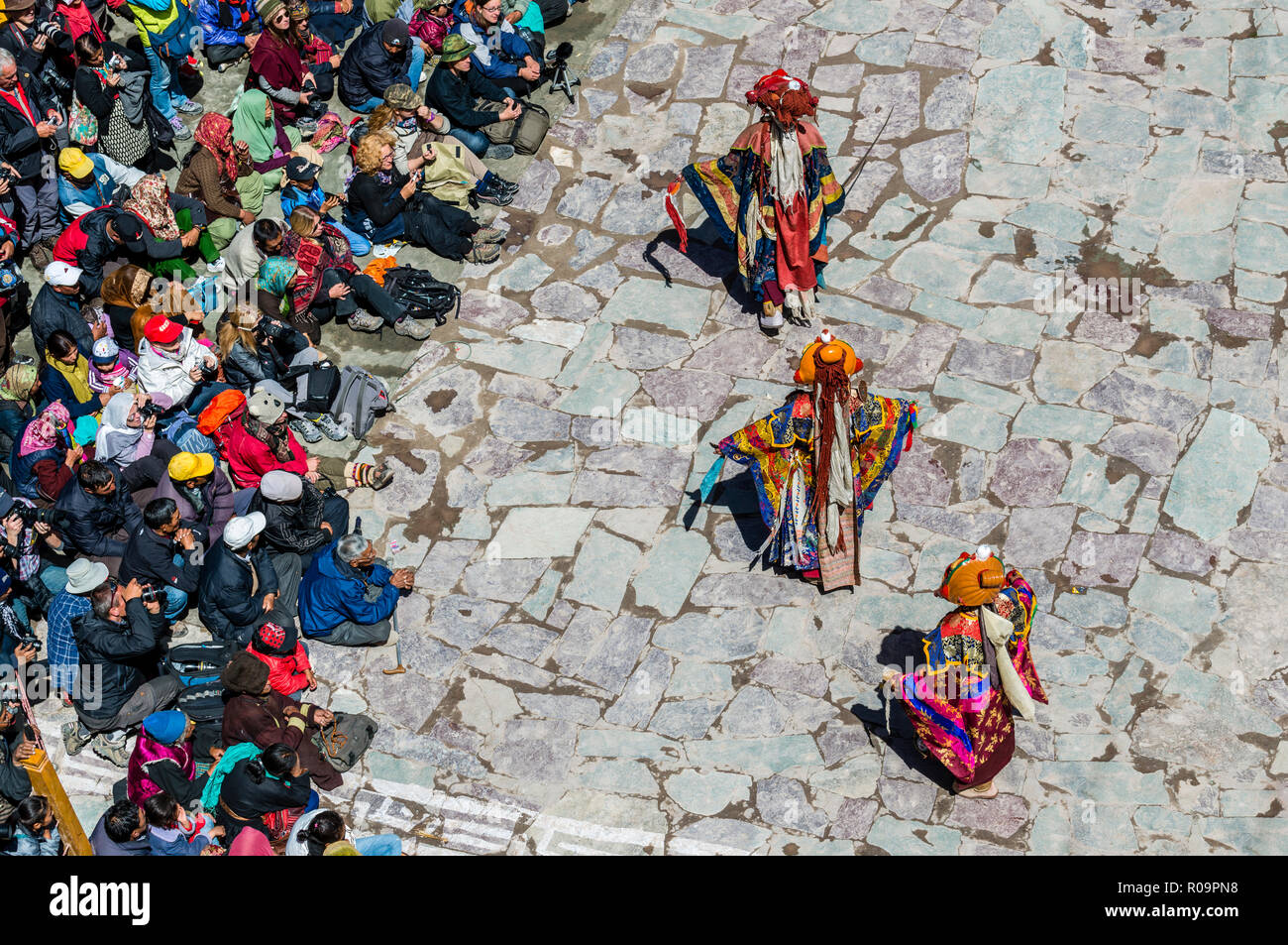 Ritual mask dances, performed by monks and describing stories from the