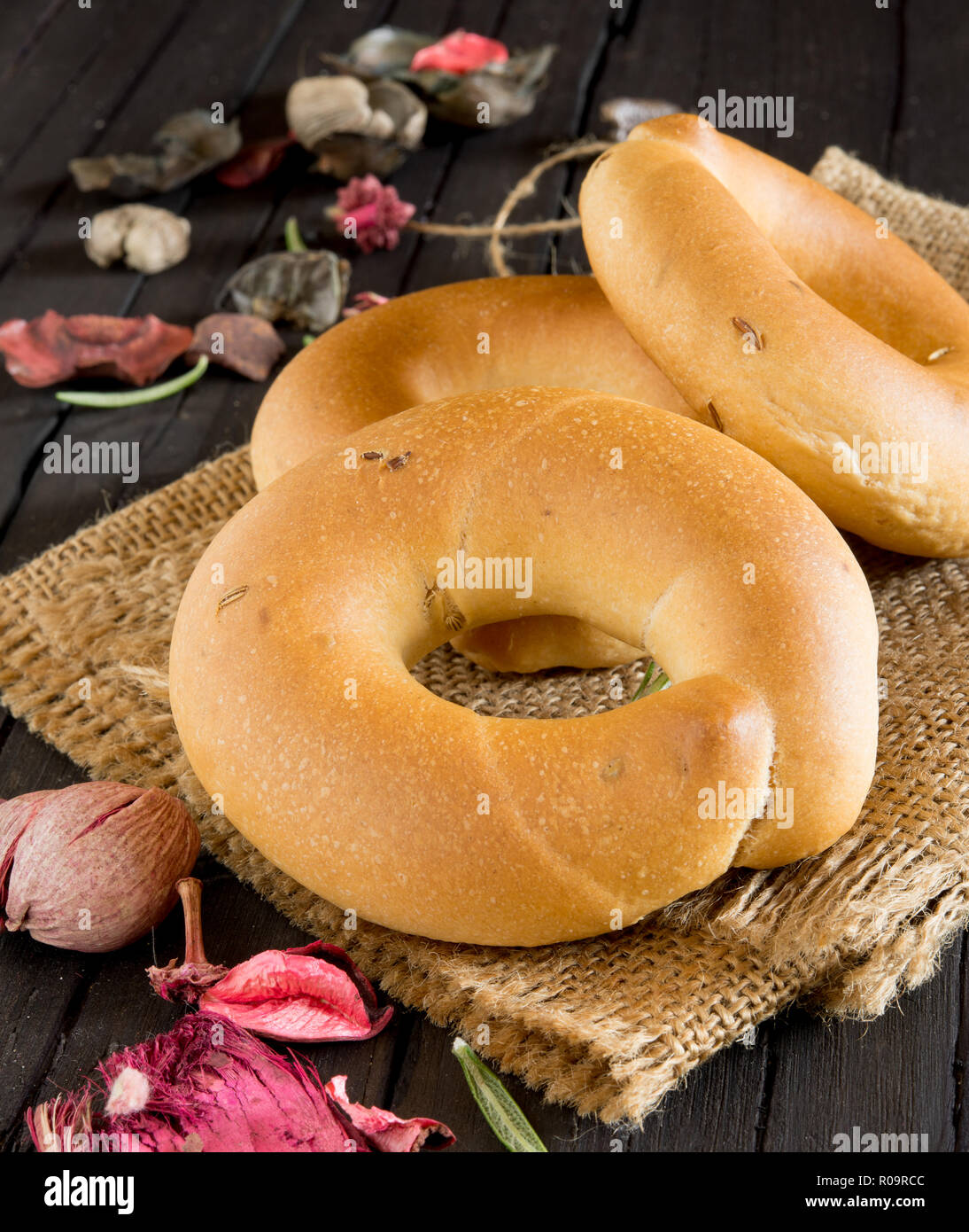 Neapolitan taralli biscuits with crispy fennel seeds Stock Photo Alamy