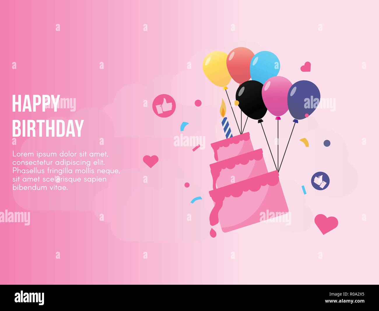 Pink background vector Stock Vector Images - Alamy