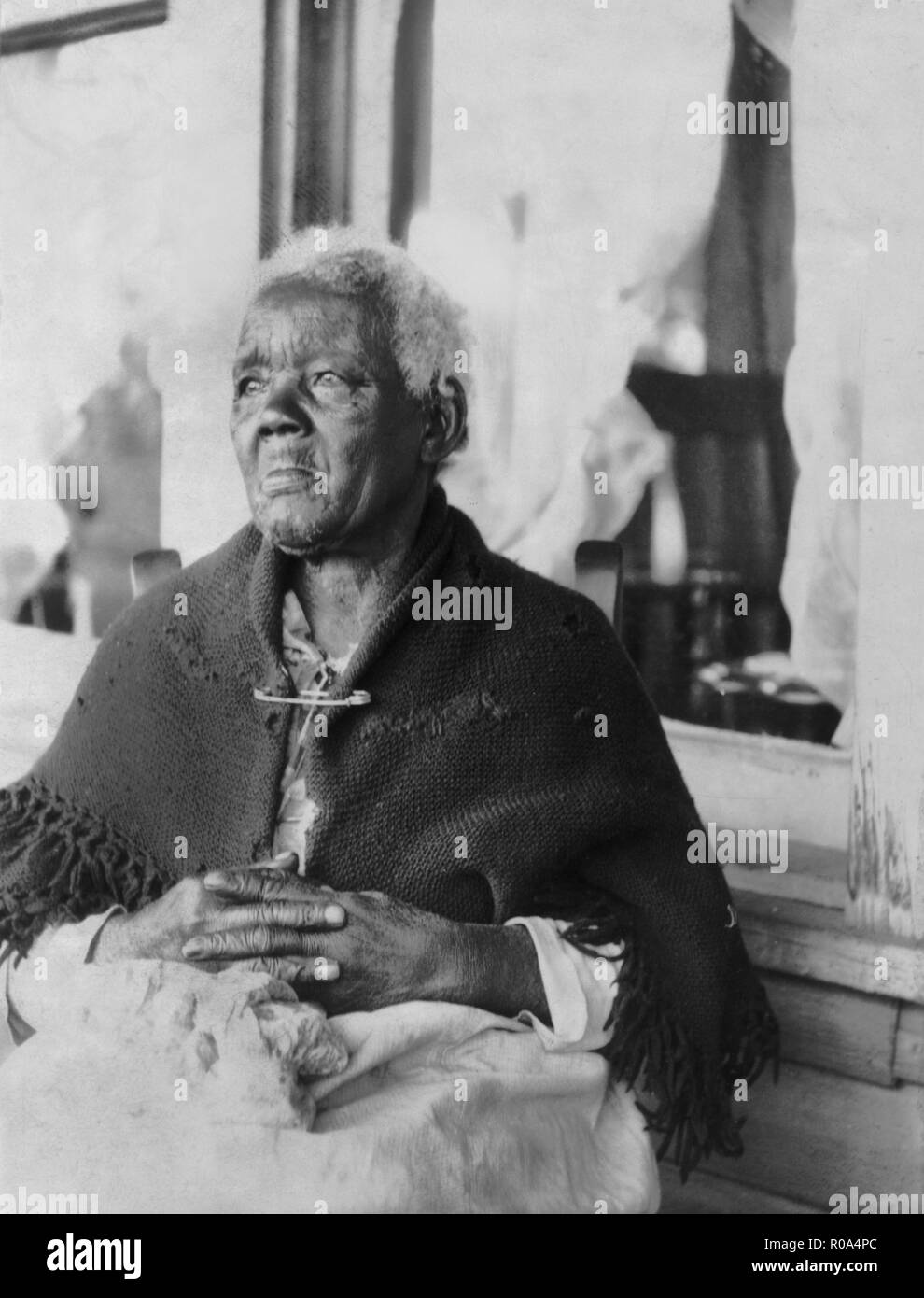 Former Slave Sarah Gulder, Age 121, Alabama, USA, from Federal Writer's Project, Born in Slavery: Slave Narratives, United States Work Projects Administration, 1936 Stock Photo