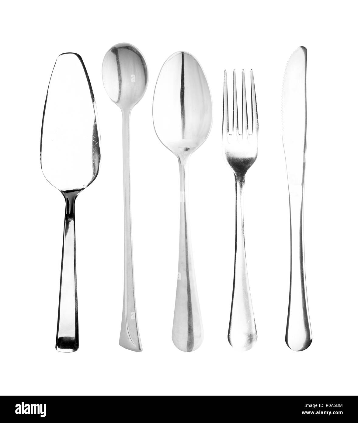 fork, spoon,knife isolated on a white Stock Photo Alamy