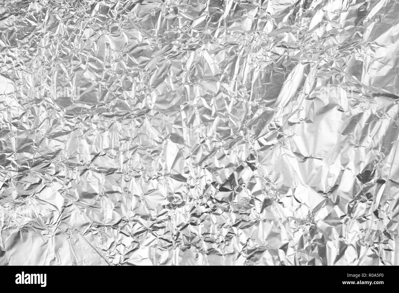 Aluminum foil texture background Stock Photo