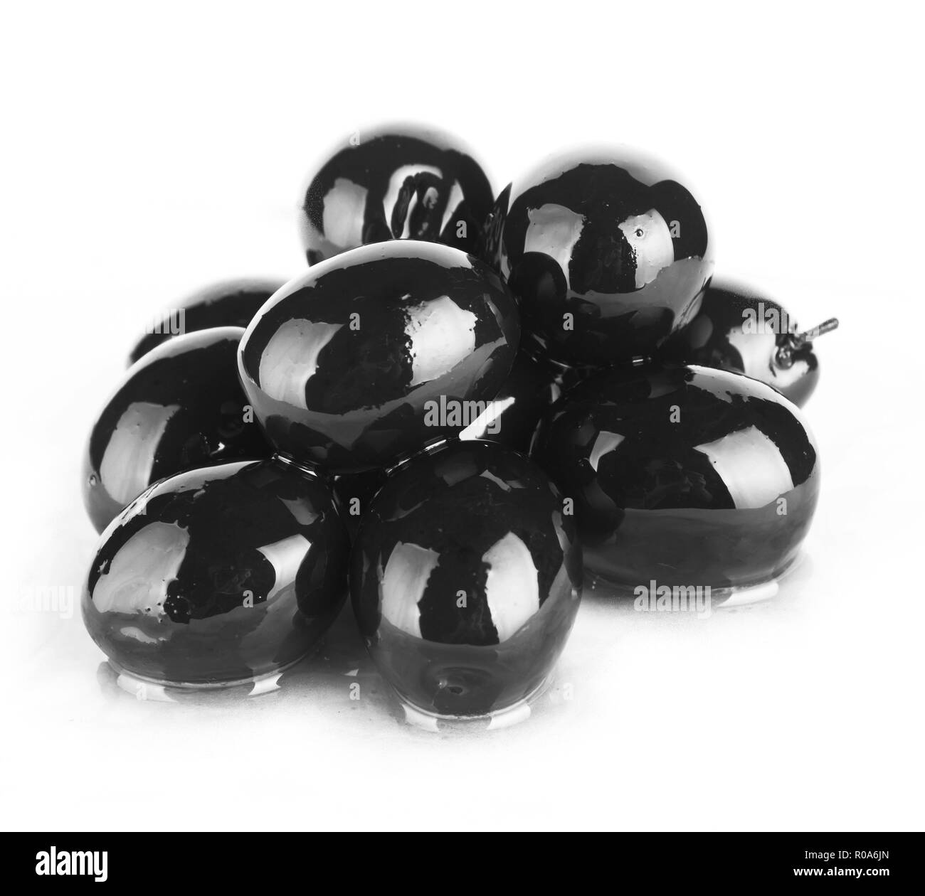Oil and black olives Black and White Stock Photos & Images Alamy