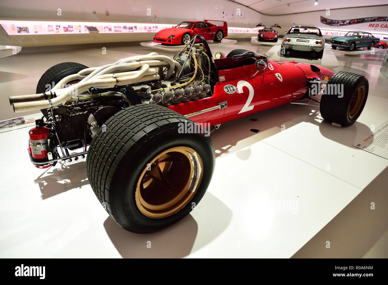 Ferrari 1967 Formula 1 racing car on display at the Enzo Ferrari Museum, Modena, Italy Stock Photo