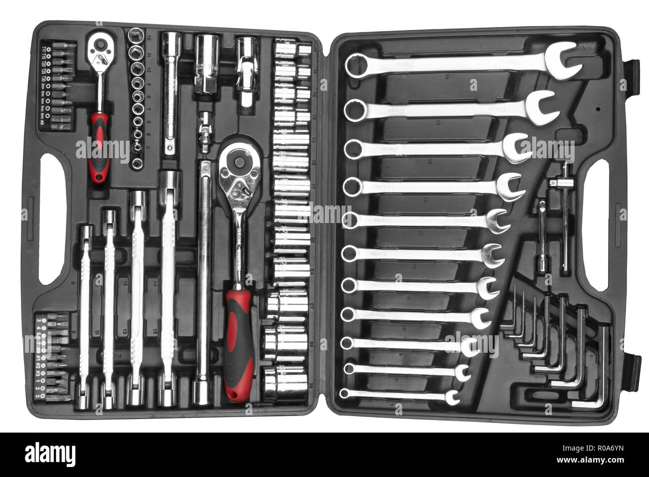 set tools isolated on a white background Stock Photo Alamy