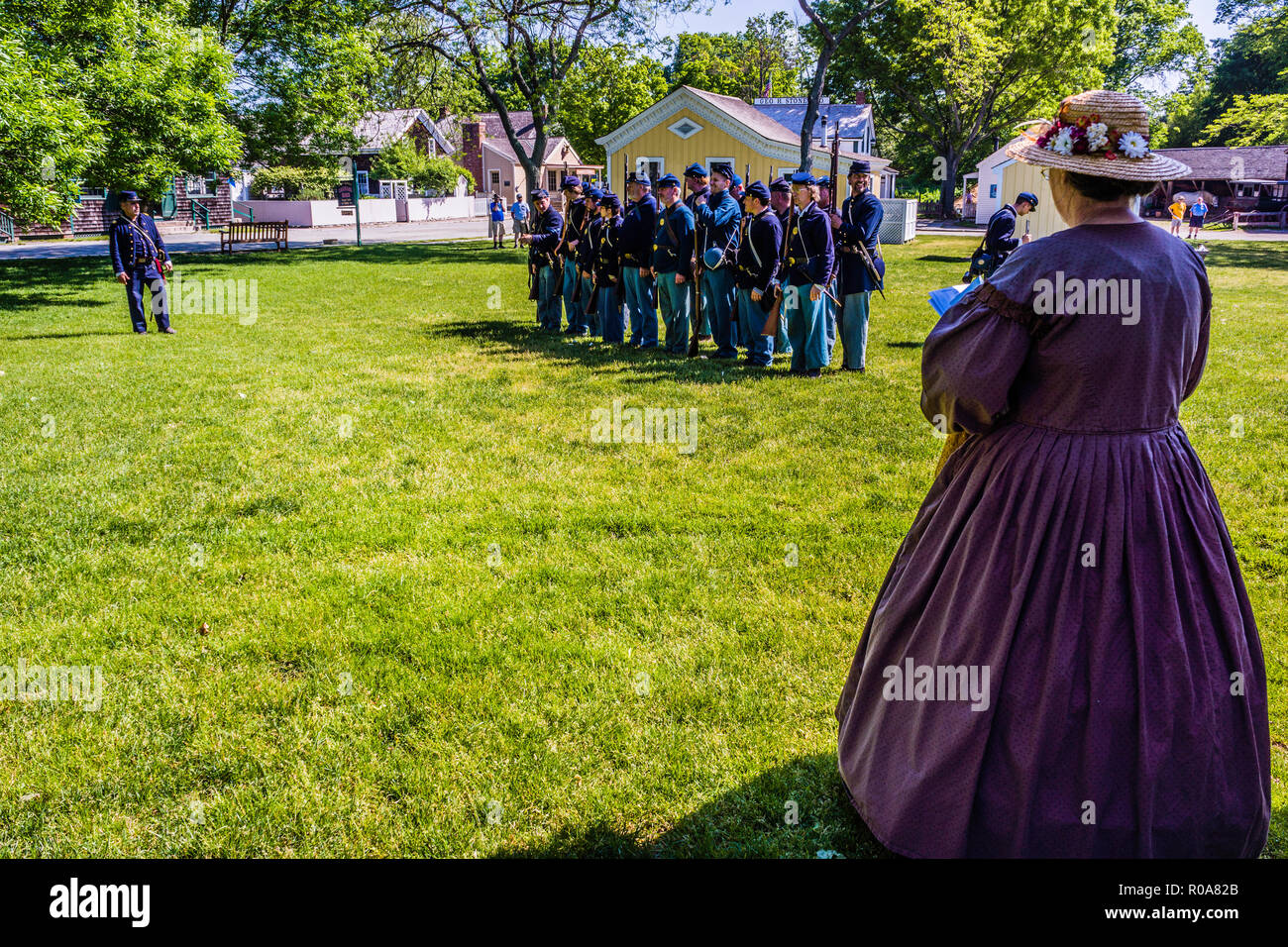 Civil War Naval Encampment Mystic Seaport Mystic, Connecticut, USA