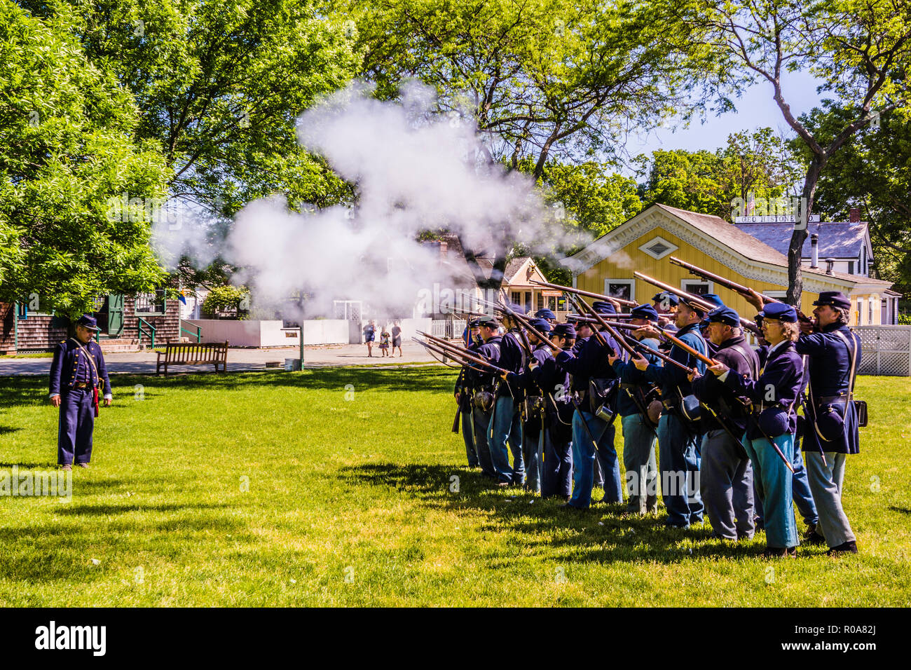 Civil War Naval Encampment Mystic Seaport Mystic, Connecticut, USA