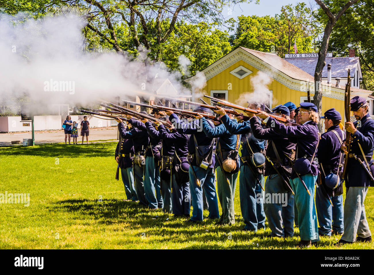 Civil War Naval Encampment Mystic Seaport Mystic, Connecticut, USA