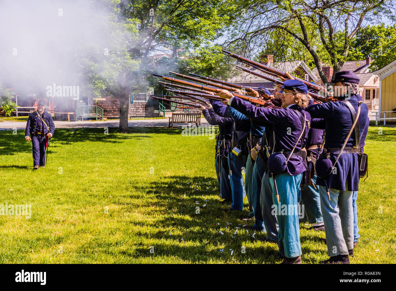 Civil War Naval Encampment Mystic Seaport Mystic, Connecticut, USA