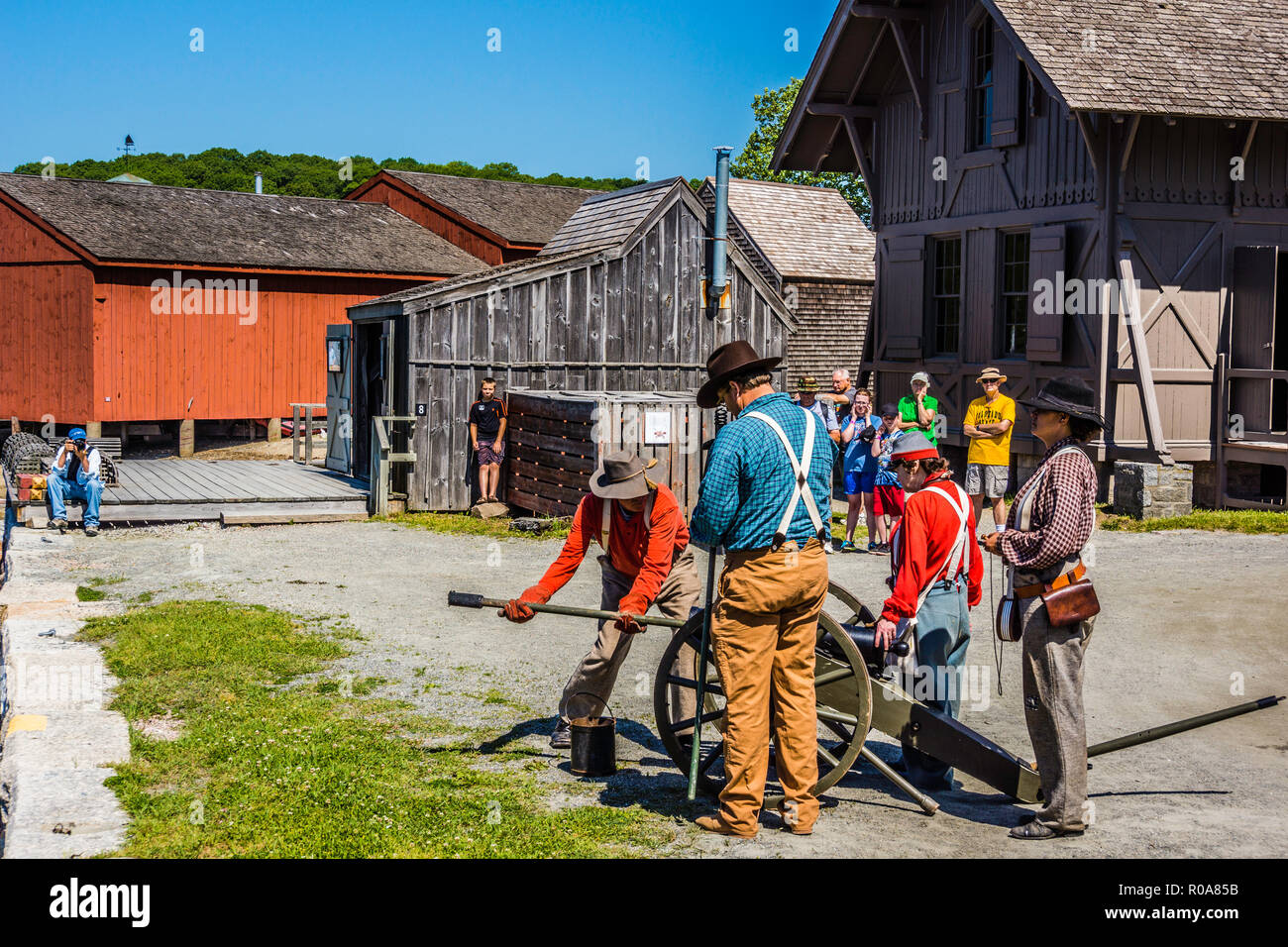 Civil War Naval Encampment Mystic Seaport Mystic, Connecticut, USA