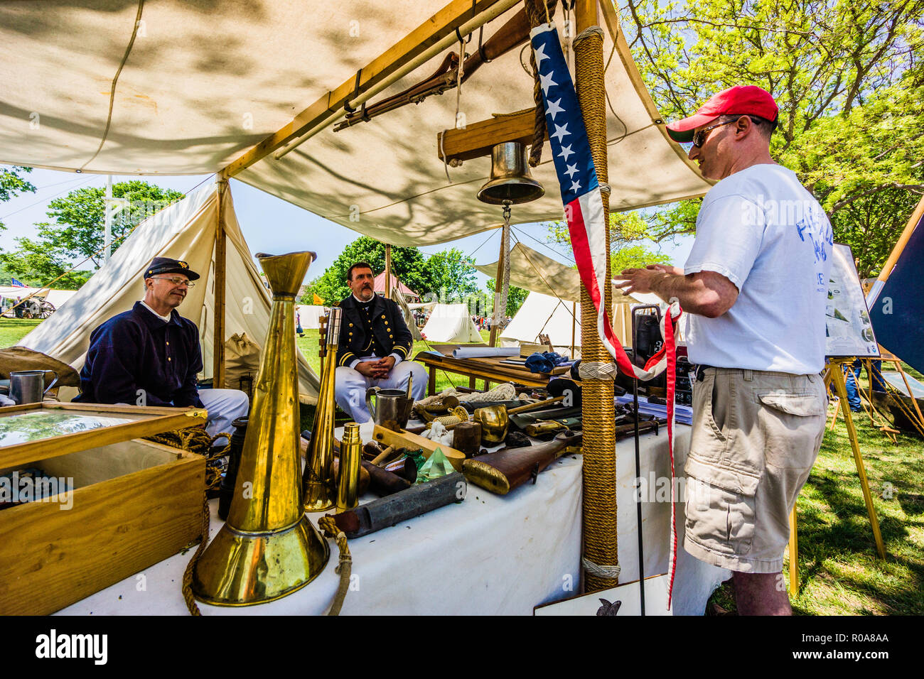 Civil War Naval Encampment Mystic Seaport Mystic, Connecticut, USA