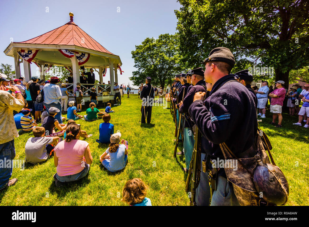 Civil War Naval Encampment Mystic Seaport Mystic, Connecticut, USA