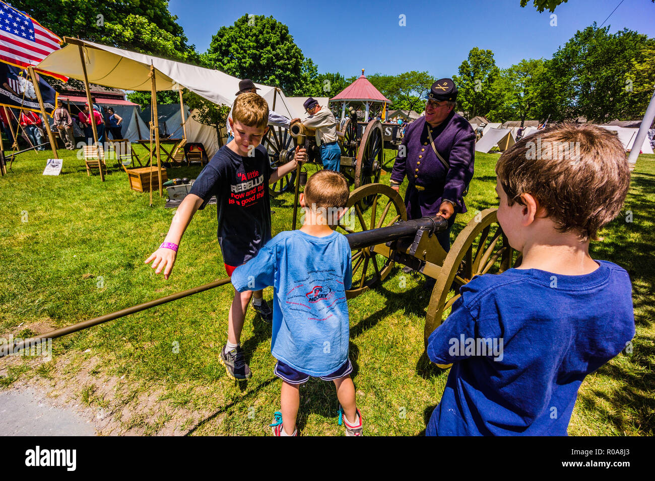 Civil War Naval Encampment Mystic Seaport Mystic, Connecticut, USA