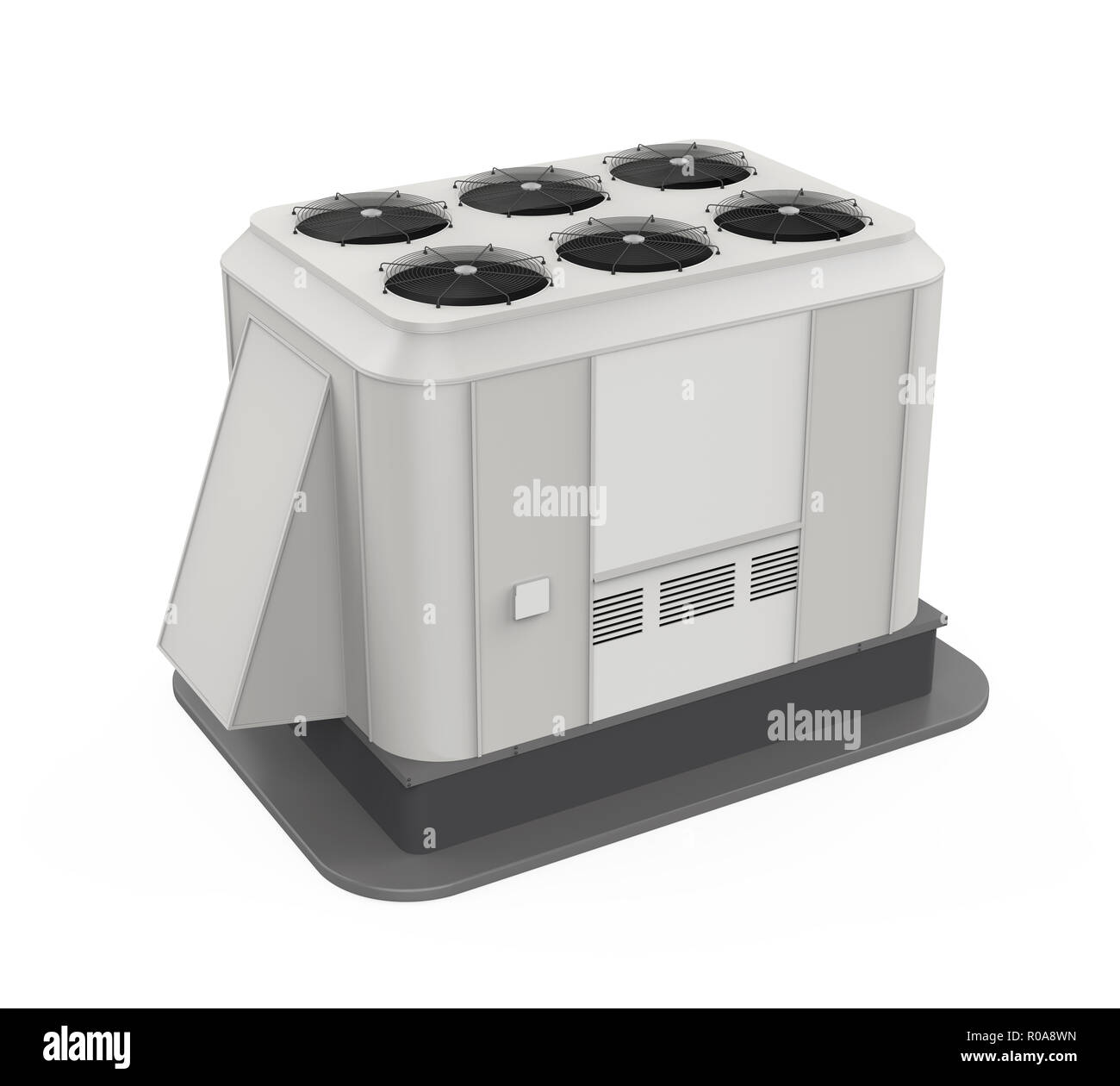 Air Conditioner Outdoor Unit Isolated Stock Photo Alamy