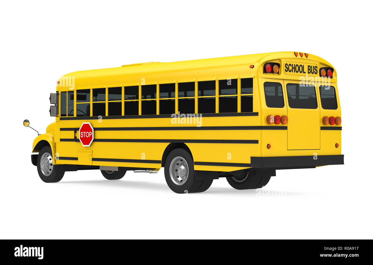 School Bus Isolated Stock Photo - Alamy