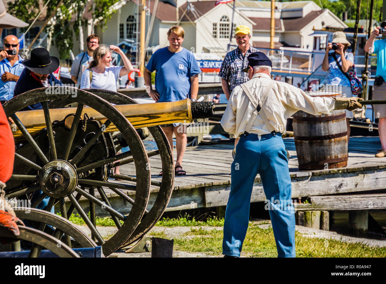 Civil War Naval Encampment Mystic Seaport Mystic, Connecticut, USA