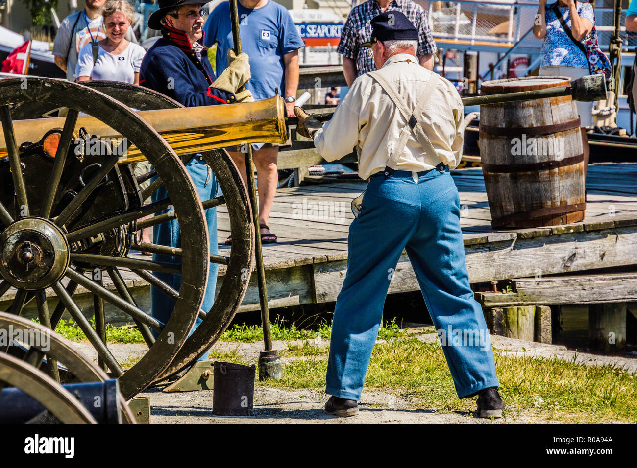 Civil War Naval Encampment Mystic Seaport Mystic, Connecticut, USA