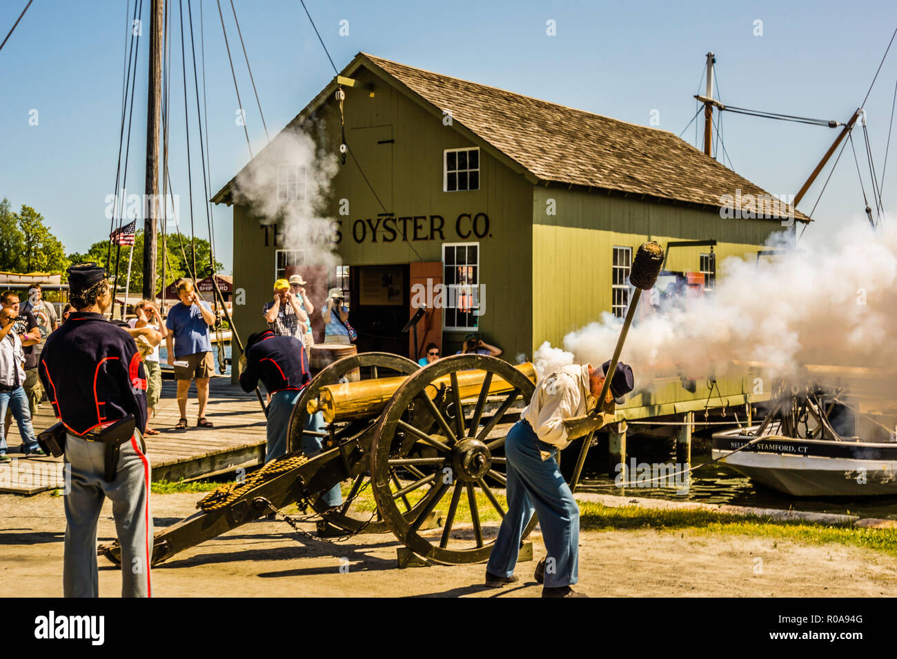 Civil War Naval Encampment Mystic Seaport Mystic, Connecticut, USA