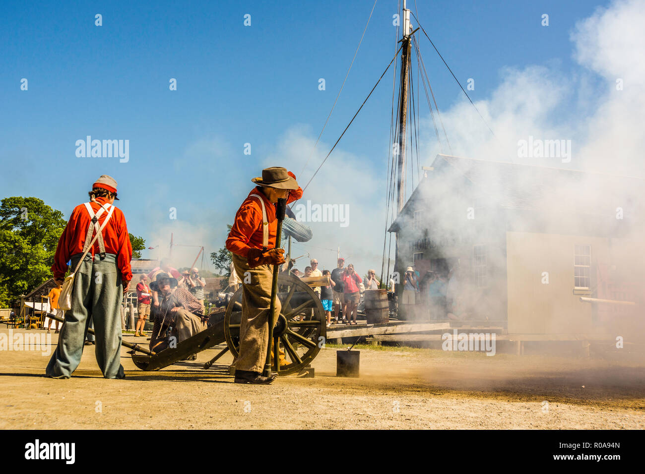 Civil War Naval Encampment Mystic Seaport Mystic, Connecticut, USA