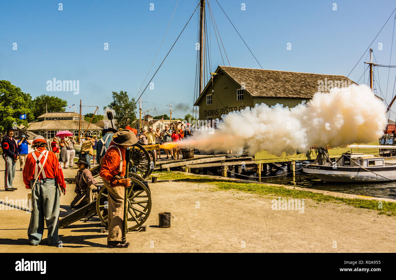 Civil War Naval Encampment Mystic Seaport Mystic, Connecticut, USA