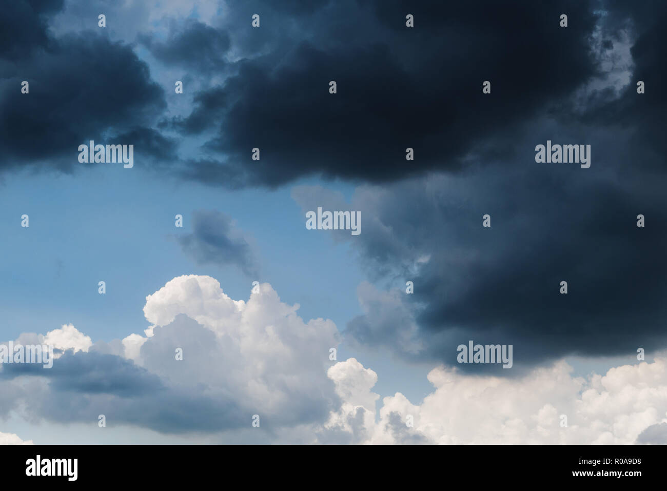 Dark storm cloud covering the sky Stock Photo