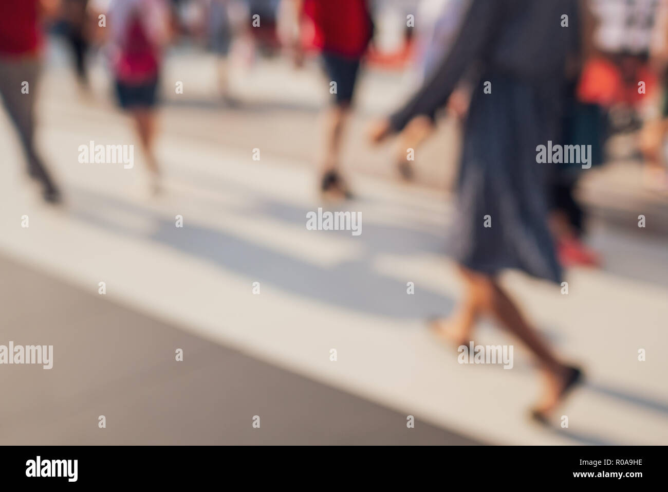 blurred people walking on the street Stock Photo - Alamy
