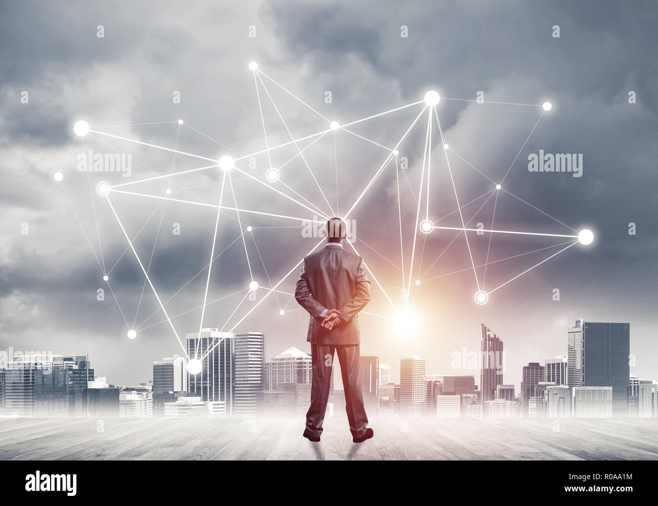 International business networking and social connection against Stock ...