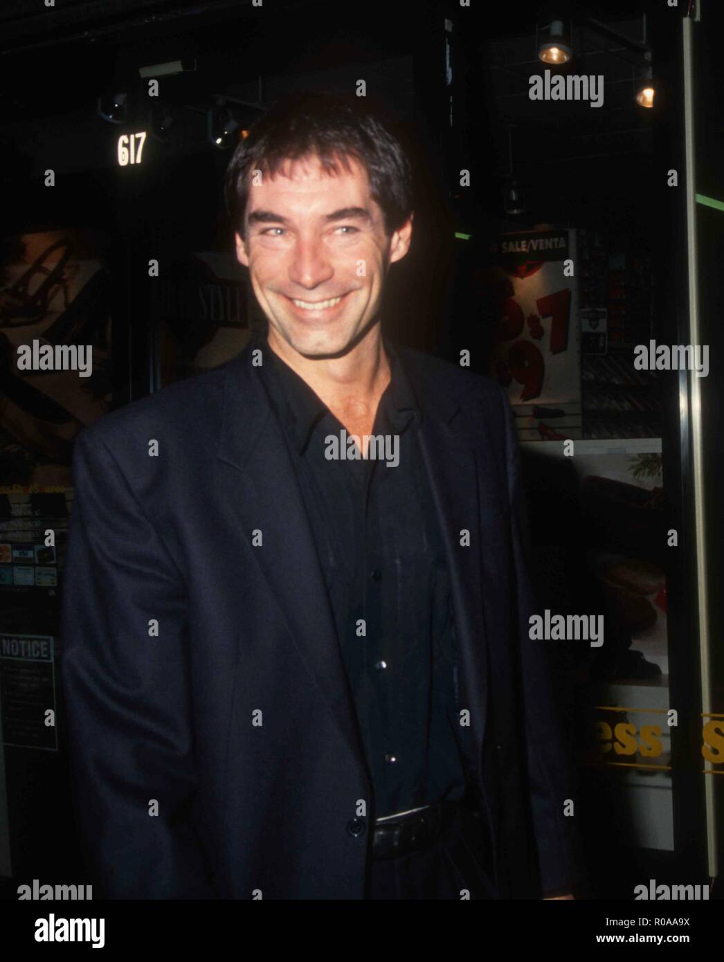 LOS ANGELES, CA - DECEMBER 4: Actor Timothy Dalton attends TriStar Pictures' 'Chaplin' Los Angeles Premiere on December 4, 1992 at the Los Angeles Theatre in Los Angeles, California. Photo by Barry King/Alamy Stock Photo Stock Photo