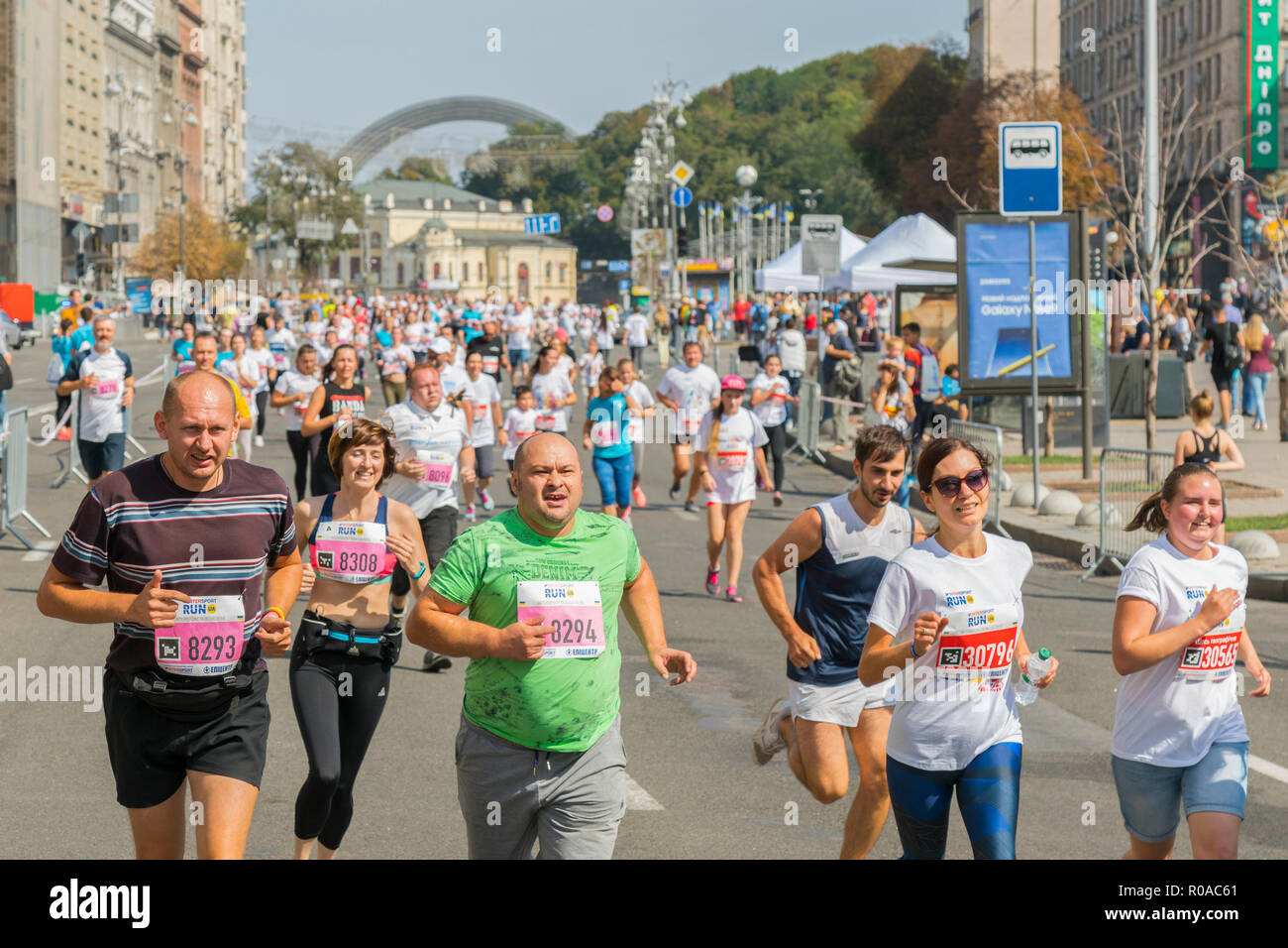 Ukraine Kiev Ukraine Athletes And Amateurs Are Running People Are Engaged In Running Promotion Of Healthy Lifestyles Ukraine Kiev Ukraine Athletes And Amateurs Are Running People Are Engaged In Running Promotion Of Healthy Lifestyles