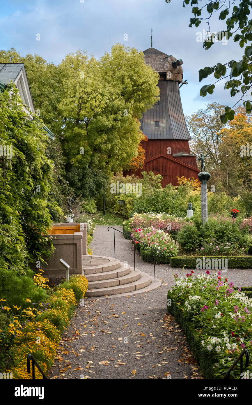 Djurgarden, Stockholm, Sweden. Gardens and parkland part of former Prince Eugen’s home. Stock Photo