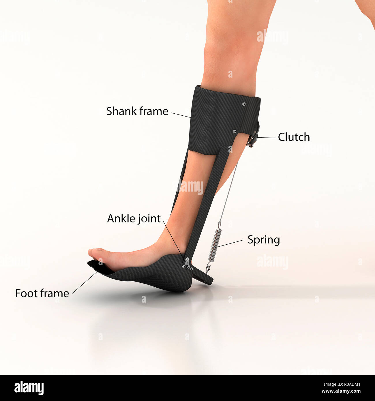 3d render of a unpowered human exoskeleton Stock Photo - Alamy, image size:1300x1390