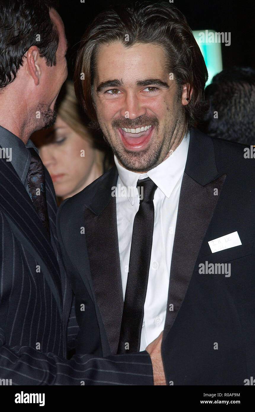 Colin Farrell arriving Alexander Premiere at the Chinese Theatre in Los Angeless. November 16, 2004.FarrellColin001A Red Carpet Event, Vertical, USA, Film Industry, Celebrities,  Photography, Bestof, Arts Culture and Entertainment, Topix Celebrities fashion /  Vertical, Best of, Event in Hollywood Life - California,  Red Carpet and backstage, USA, Film Industry, Celebrities,  movie celebrities, TV celebrities, Music celebrities, Photography, Bestof, Arts Culture and Entertainment,  Topix, headshot, vertical, one person,, from the year , 2004, inquiry tsuni@Gamma-USA.com Stock Photo