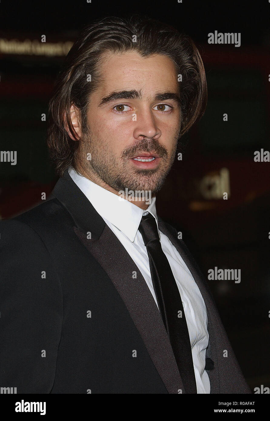 Colin Farrell arriving Alexander Premiere at the Chinese Theatre in Los Angeless. November 16, 2004.FarrellColin018A Red Carpet Event, Vertical, USA, Film Industry, Celebrities,  Photography, Bestof, Arts Culture and Entertainment, Topix Celebrities fashion /  Vertical, Best of, Event in Hollywood Life - California,  Red Carpet and backstage, USA, Film Industry, Celebrities,  movie celebrities, TV celebrities, Music celebrities, Photography, Bestof, Arts Culture and Entertainment,  Topix, headshot, vertical, one person,, from the year , 2004, inquiry tsuni@Gamma-USA.com Stock Photo