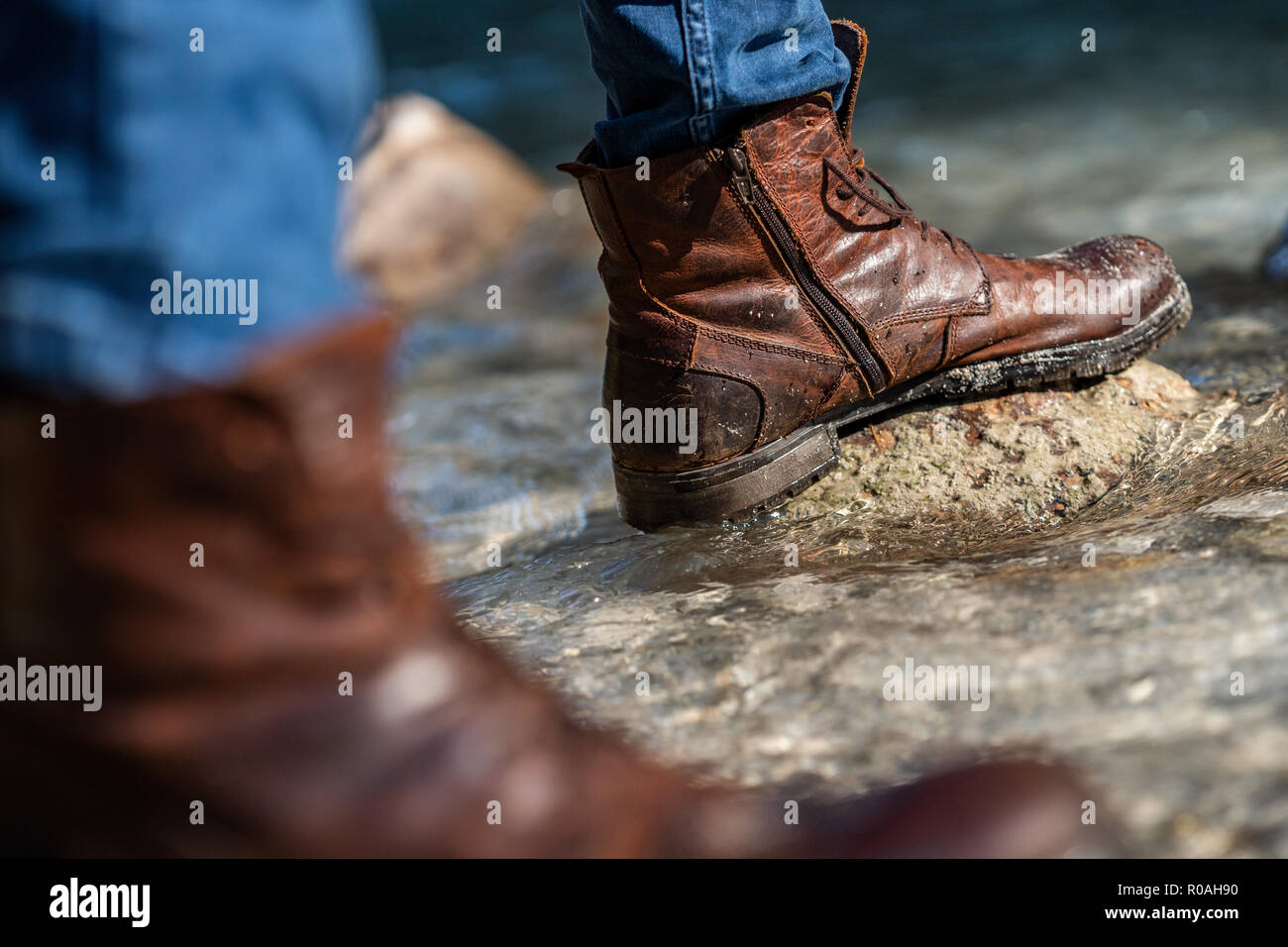 Man walking boots hires stock photography and images Alamy