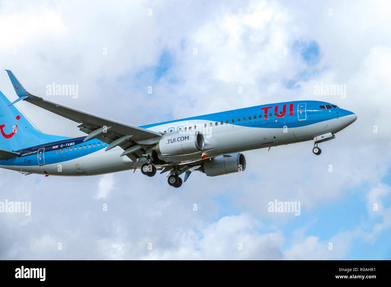 TUI Plane Boeing 737 TUI Travel Approaching TUI Airplane TUI Plane 