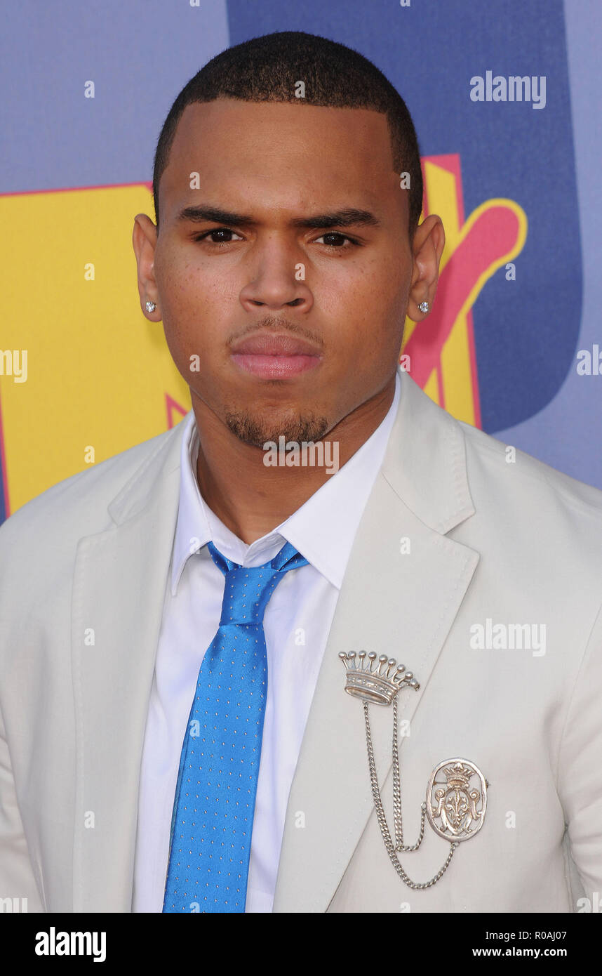 Chris Brown- MTV - vma Awards 2008 on the Paramount Lot  In Los Angeles.  headshot eye contact BrownChris 131 Red Carpet Event, Vertical, USA, Film Industry, Celebrities,  Photography, Bestof, Arts Culture and Entertainment, Topix Celebrities fashion /  Vertical, Best of, Event in Hollywood Life - California,  Red Carpet and backstage, USA, Film Industry, Celebrities,  movie celebrities, TV celebrities, Music celebrities, Photography, Bestof, Arts Culture and Entertainment,  Topix, headshot, vertical, one person,, from the year , 2008, inquiry tsuni@Gamma-USA.com Stock Photo