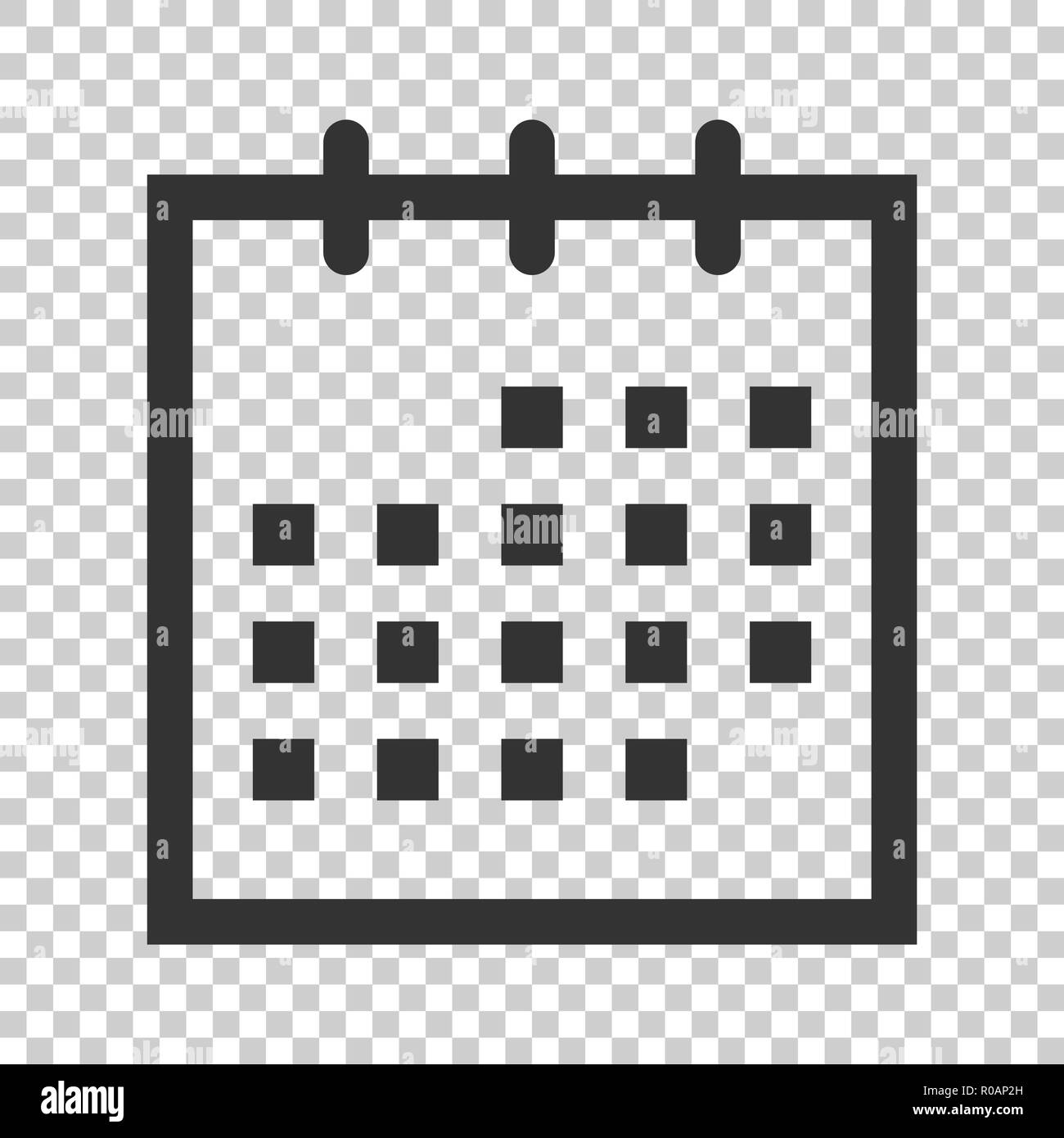 Calendar Agenda Icon In Flat Style Planner Vector Calendar Agenda Icon In Flat Style Planner Vector