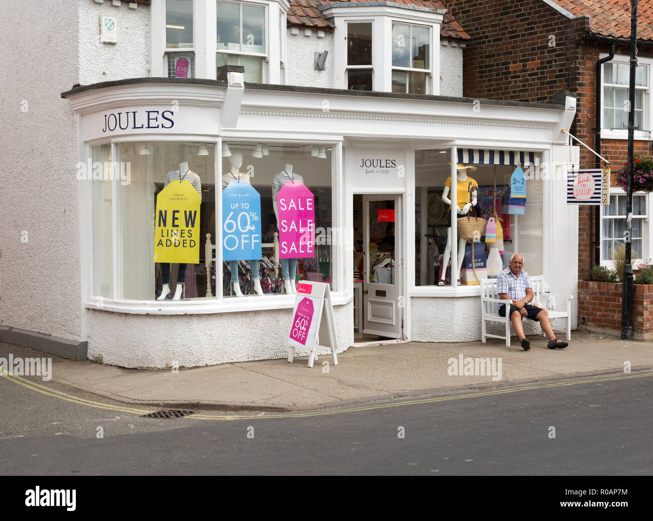Joules clothes shop, High Street, Aldeburgh, Suffolk, England, UK Stock