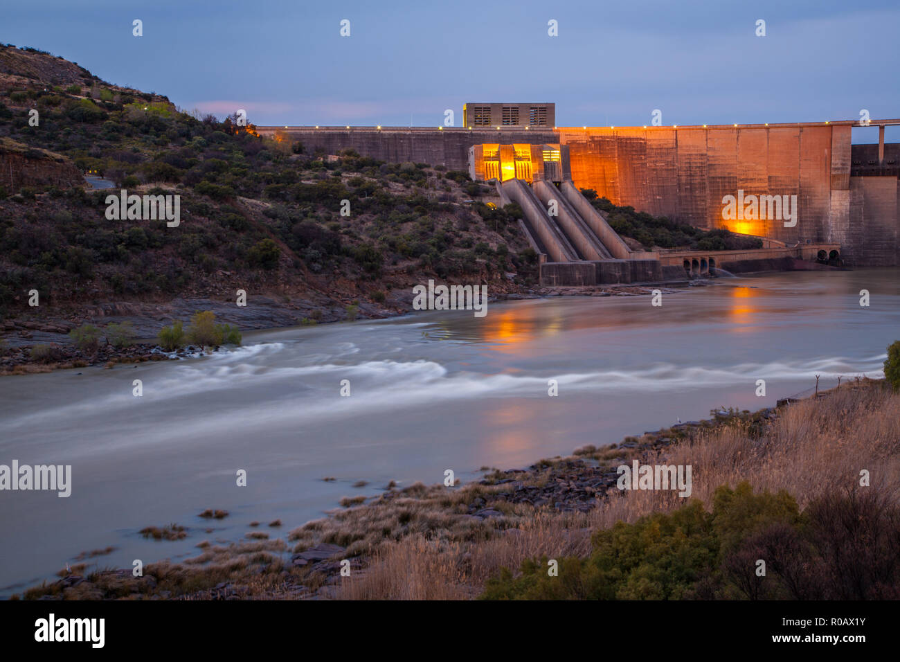 Gariep dam on the orange river in South Africa Stock Photo Alamy