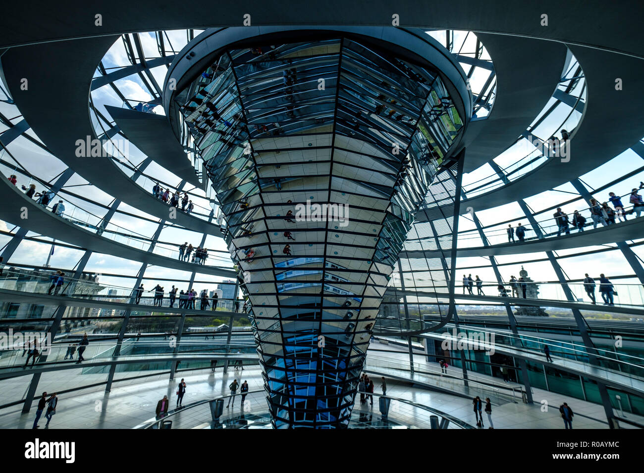 The Reichstag Dome, Berlin, Germany Stock Photo