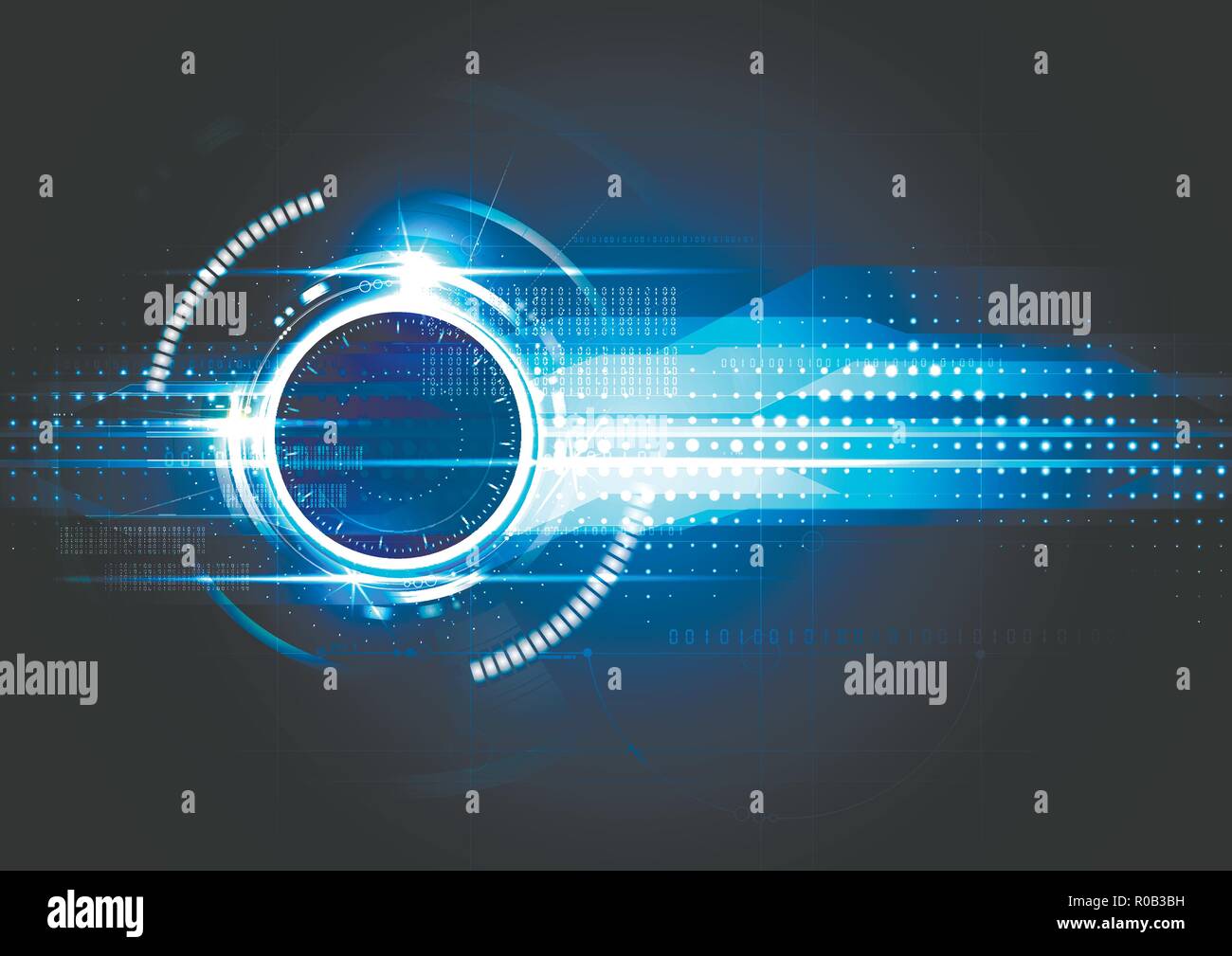 Technological future connection abstract background vector design Stock Vector
