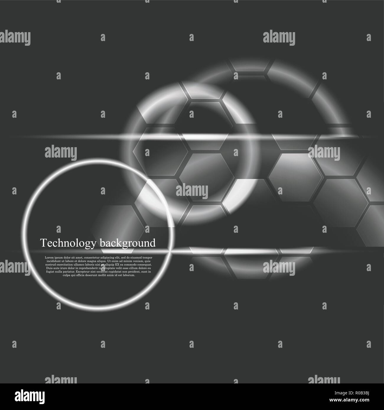Technological future intelligent  abstract dark background vector design Stock Vector
