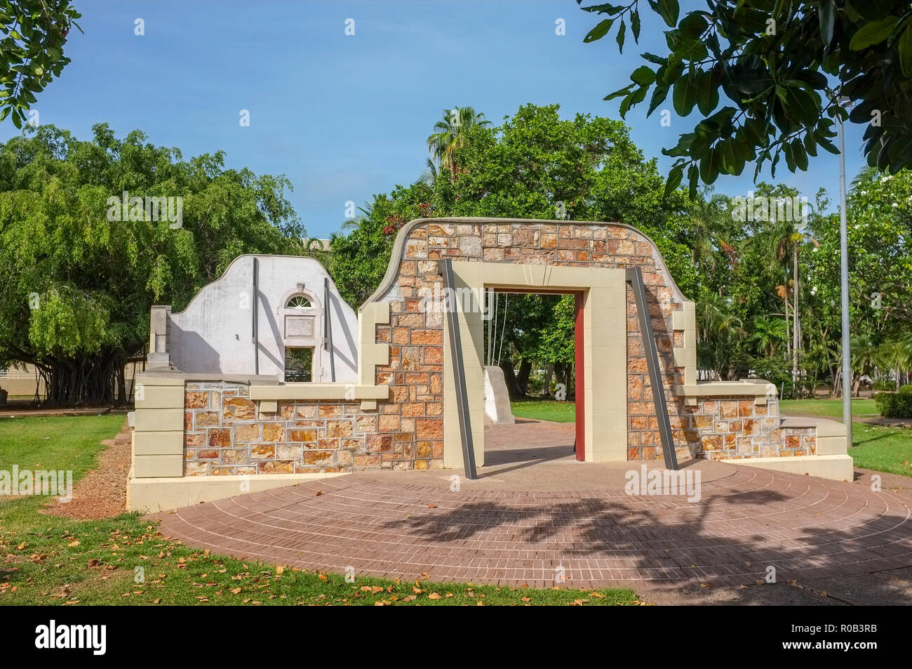 Darwin City Town Hall Ruins On Smith Street In Darwin The Town Hall Was Destroyed On Christmas Eve 1974 By Cyclone Tracy Northern Territory Australia Stock Photo Alamy