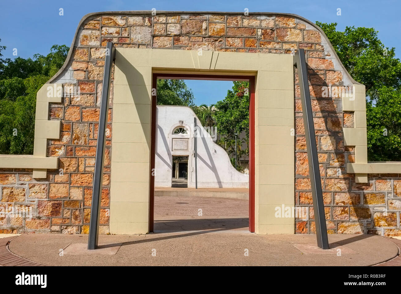 Darwin City Town Hall Ruins On Smith Street In Darwin The Town Hall Was Destroyed On Christmas Eve 1974 By Cyclone Tracy Northern Territory Australia Stock Photo Alamy