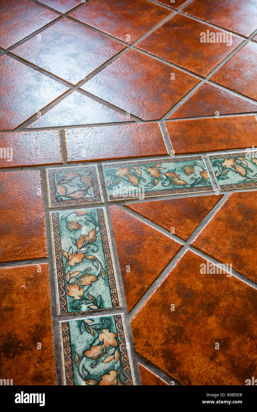Mexican Tiles On The Floor Stock Photo 223980579 Alamy