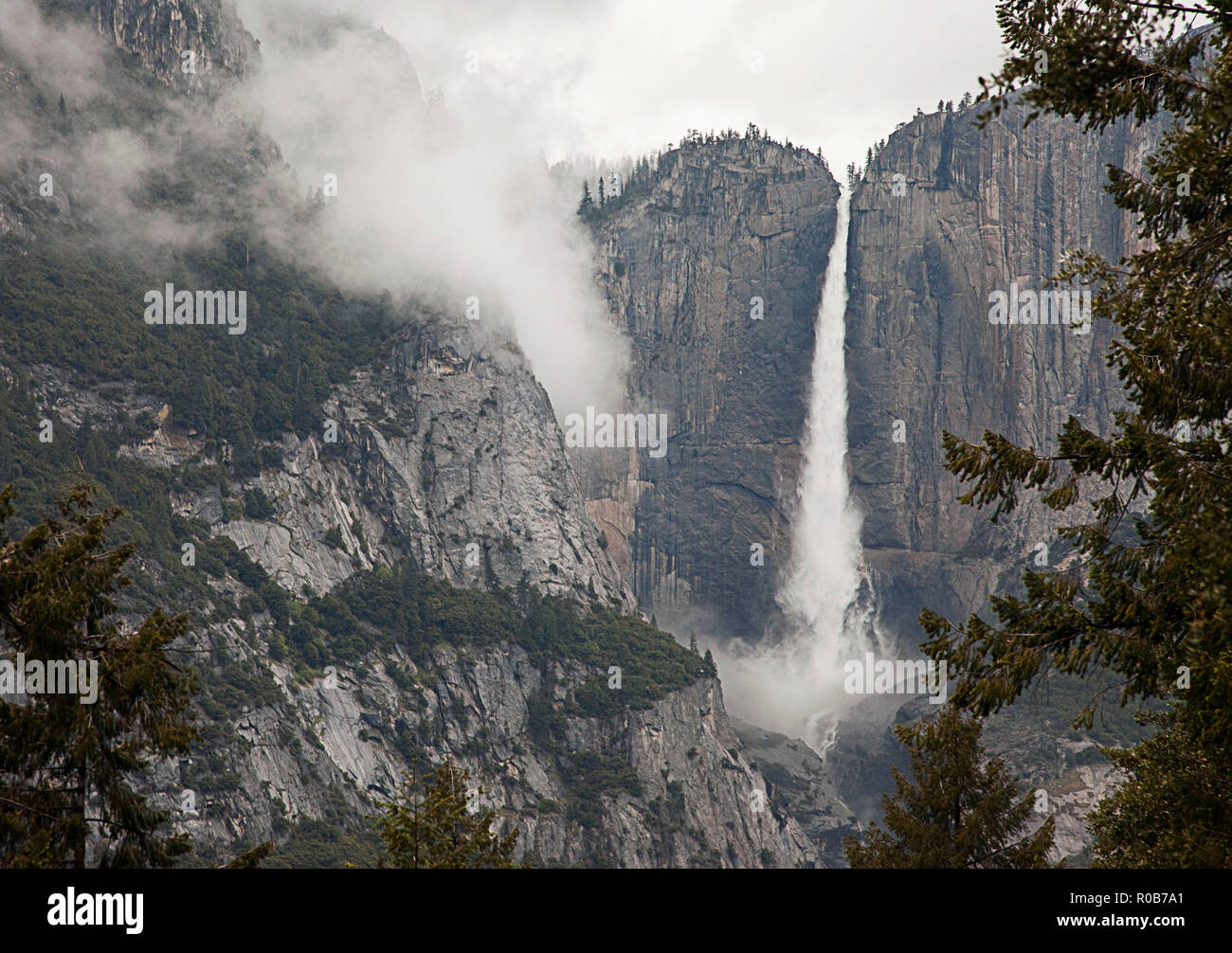 Yosemite National Park In Winter Close Bridalveil Falls Half Dome And The Gorgeous Yosemite Valley Stock Photo Alamy