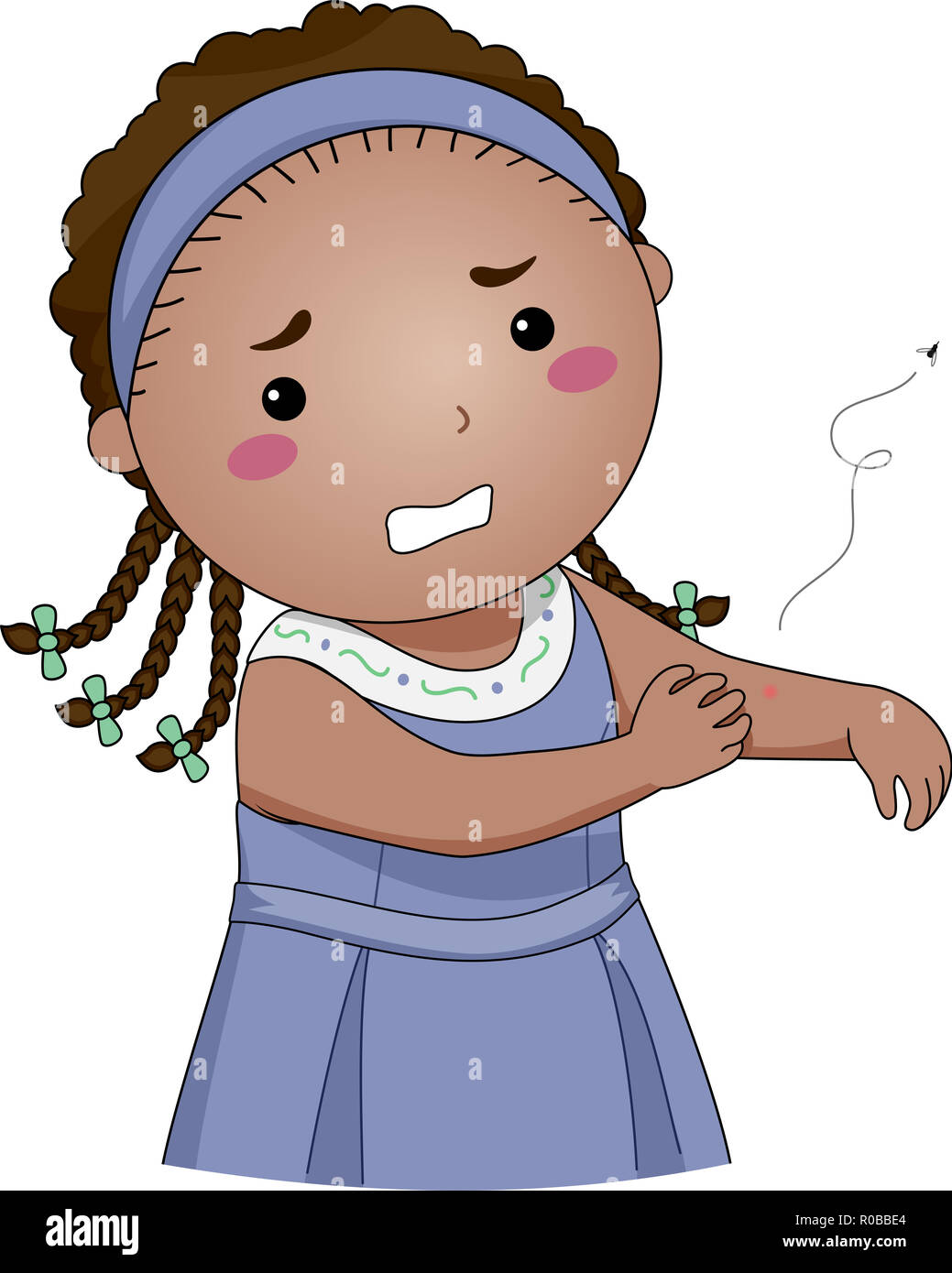 Illustration of a Kid Girl Scratching a Mosquito Bite Stock Photo - Alamy Illustration of a Kid Girl Scratching a Mosquito Bite Stock Photo - Alamy